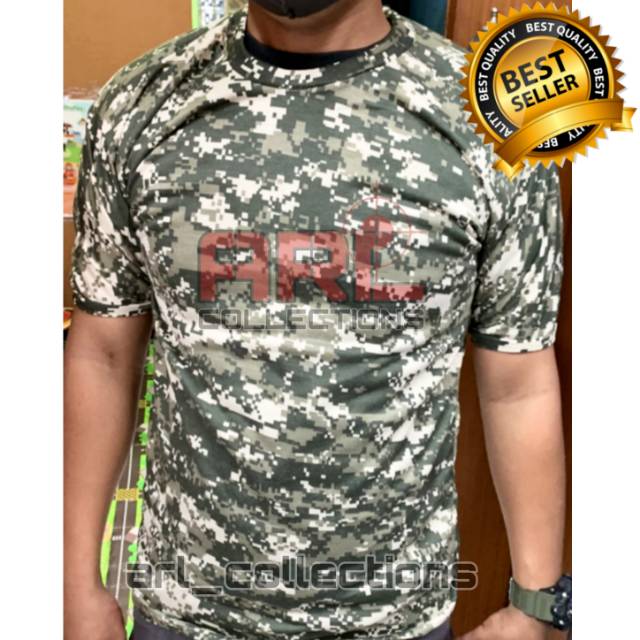 KAOS PENDEK T-SHIRT LORENG ACCUPAT/KAOS PENDEK ARMY PRIA WANITA/KAOS PDL DALEMAN LORENG