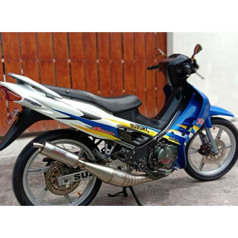 KNALPOT BPAZZ SATRIA LUMBA HIU TIPE STANDAR RACING STENLIS ORI JOGJA