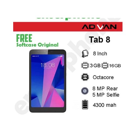 Tablet advan 8 inch Ram 3/16