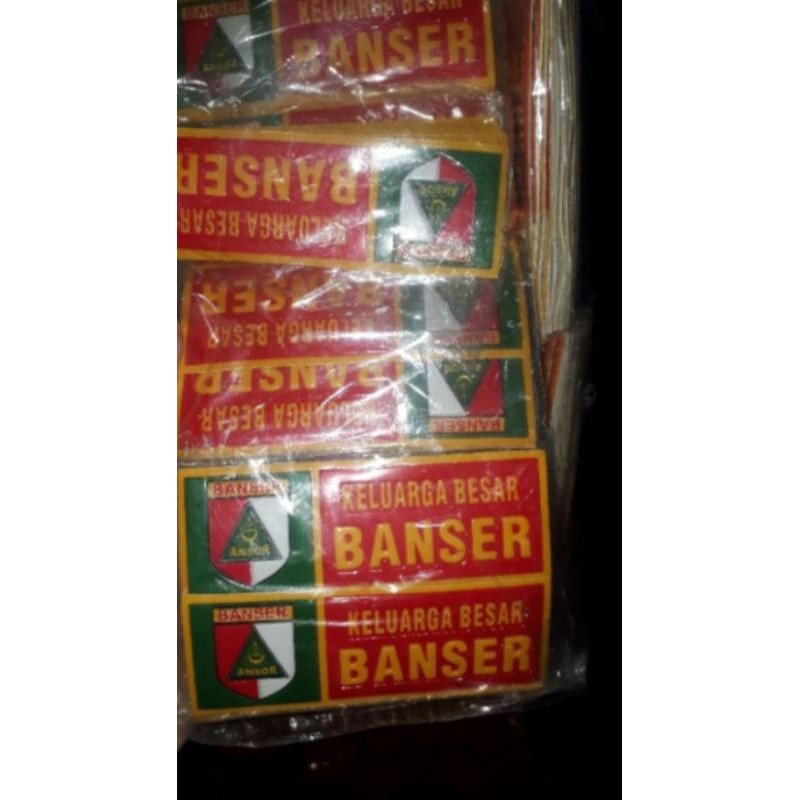 stiker plat banser