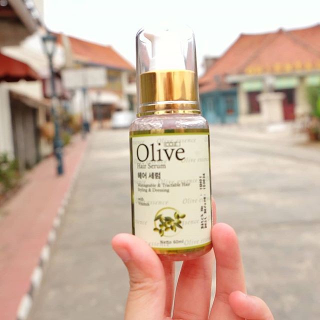 SYB OLIVE HAIR SERUM 60Ml ORIGINAL - TEKSTUR OIL YANG MENGUAP KERING TIDAK LENGKET &amp; BERMIMYAK LEPEK