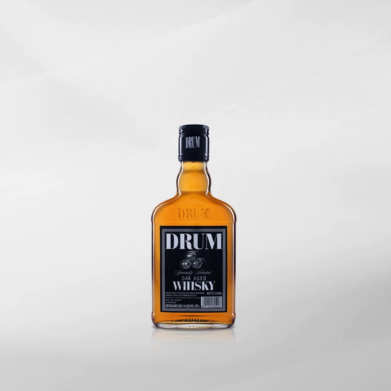 Drum Whisky 250 Ml ( Original &amp; Resmi By Vinyard )