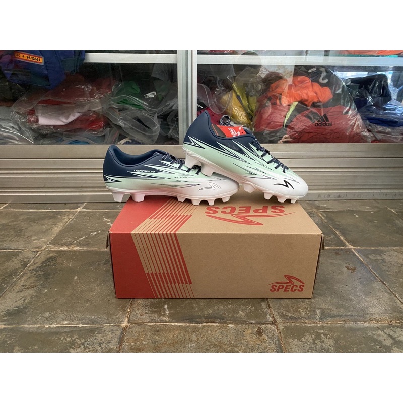 SEPATU BOLA SPECS LIGHTSPEED 3 JR FG-WHITE/AQUA GLASS/REFLECTING POND