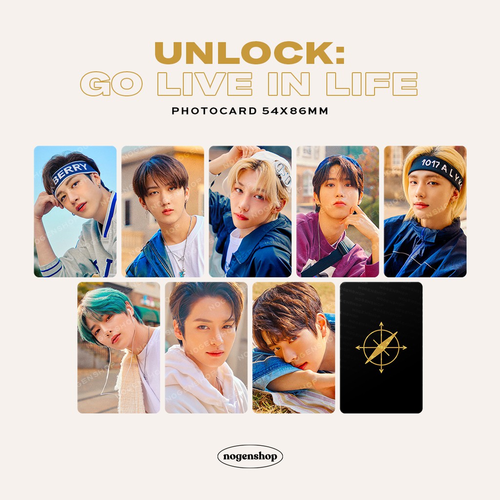 PHOTOCARD SKZ STRAY KIDS UNLOCK: GO LIVE IN LIFE