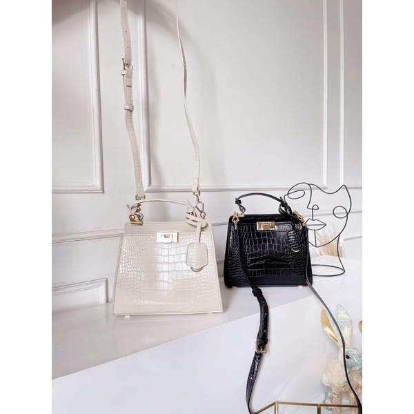 CNK TAS SELEMPANG WANITA TERBARU Ck Pushlock HandBag Original