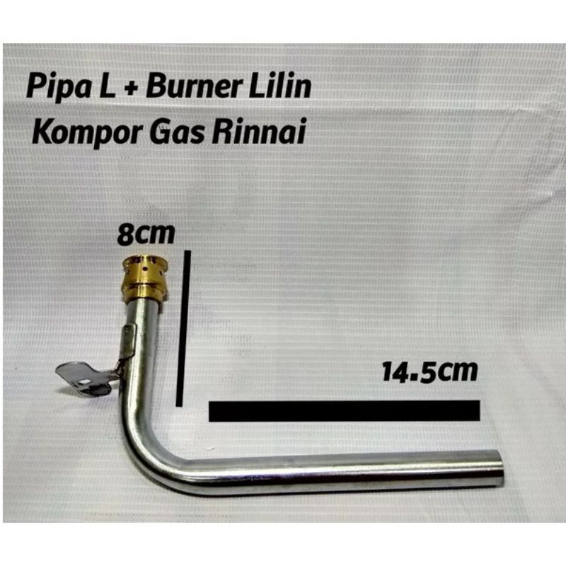 Burner Pipa api Lilin, L  Kuningan kompor RINNAI /rinai