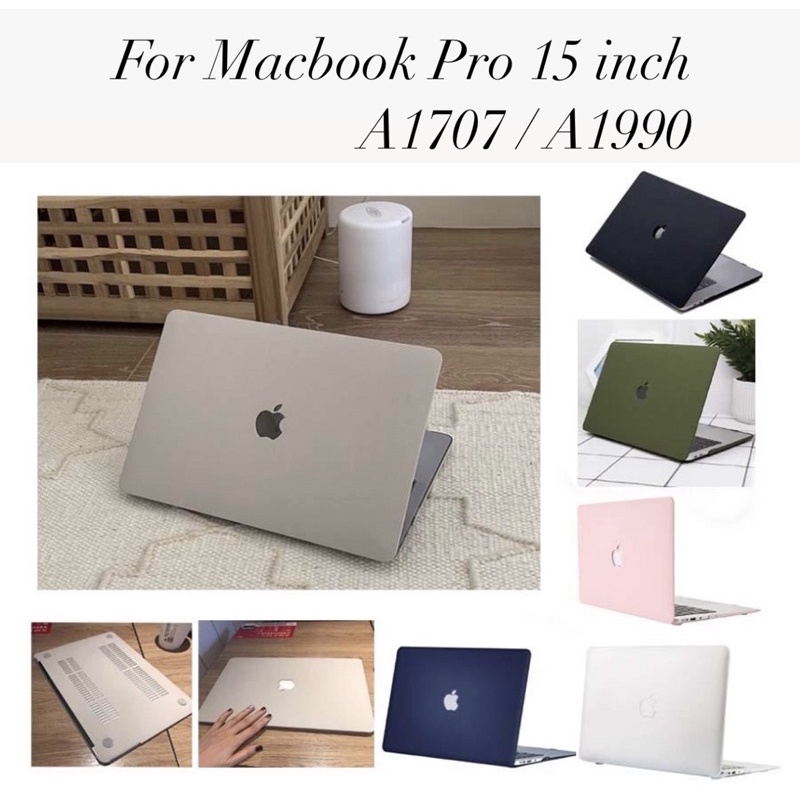 Casing Cover Hardcase Macbook Pro 15 inch 2019 2018 2017 2016 A1990  A1707 with Touch Bar &amp; Touch ID