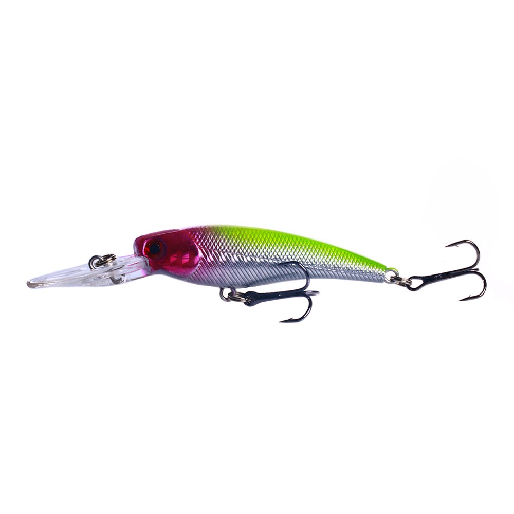 HENGJIA 1PCS 9.5CM 8G Floating Umpan Pancing Fishing Lure Minnow Swimbait Bass Bait Wobbler Ikan Tackle