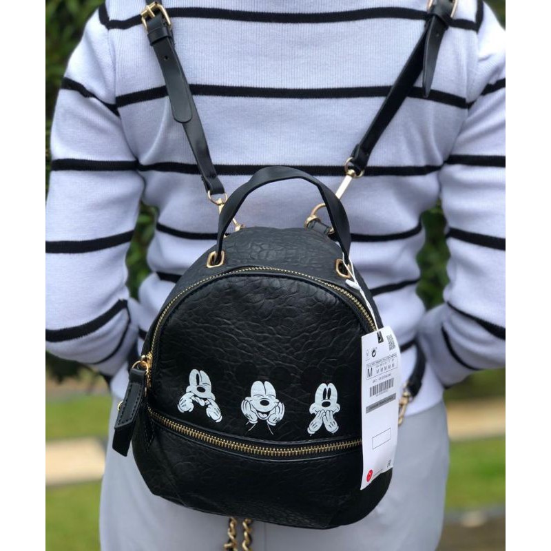 Tas backpack ransel Zara multifungsi selempang wanita cewek import batam original