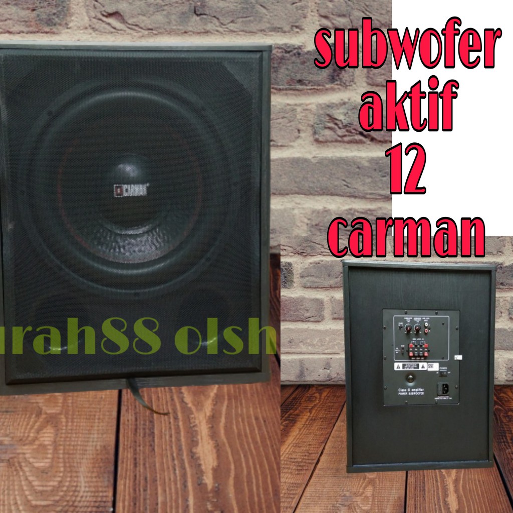 subwoofer aktif 12 inch carman suara bass nya menggelar