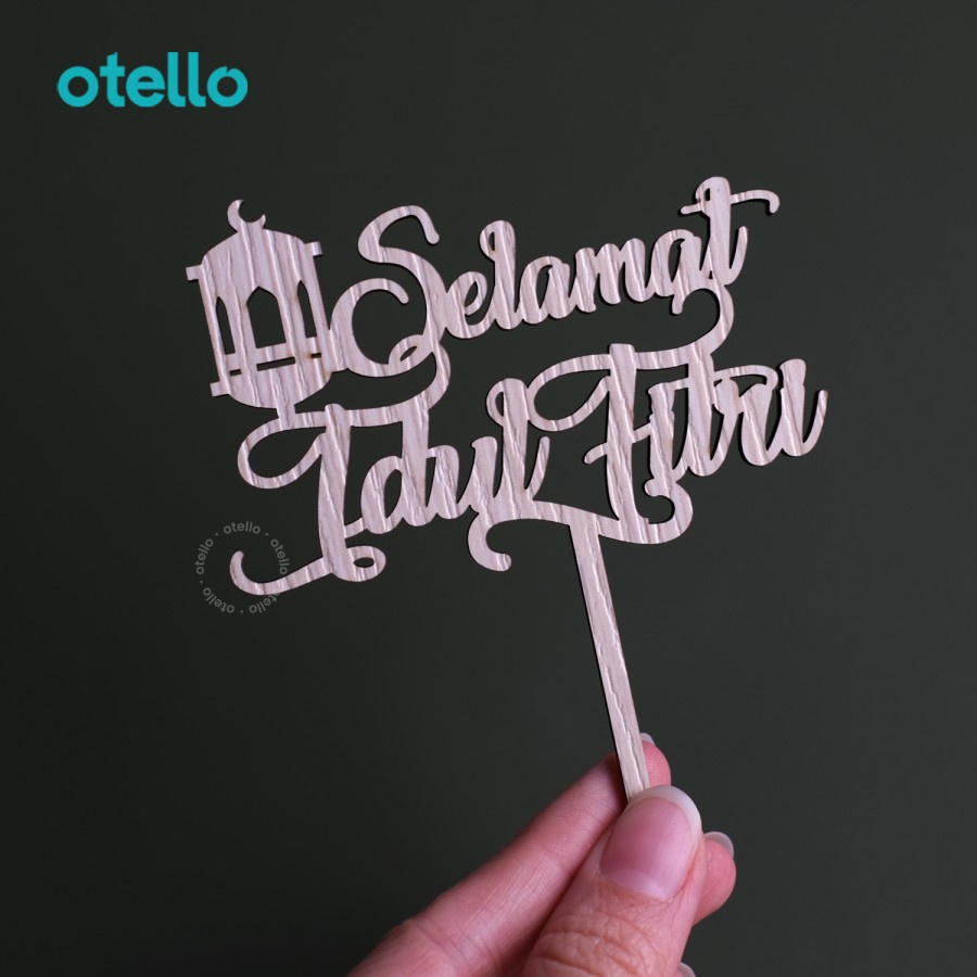 Cake Topper Selamat Idul Fitri Hiasan Tancapan Kue Caketopper Lebaran