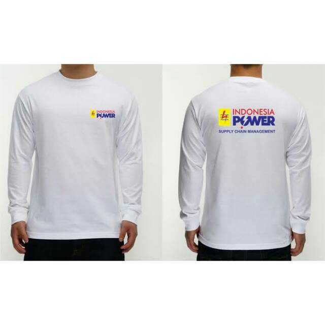 Kaos PLN lengan panjang /kaos indonesian power PLN / KAOS PERUSAHAAN LENGAN PANJANG