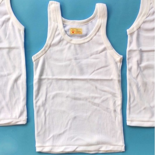 Singlet Anak Merk Riksa | Kaos Dalam Anak Unisex | Singlet Bayi | Pakaian Dalam | Sguna