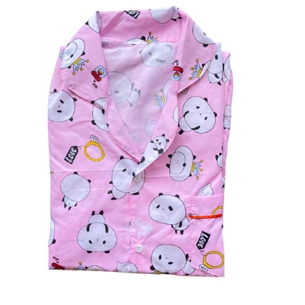 Piyama remaja/ piyama dewasa size 14-16-18-BARE BEAR PINK