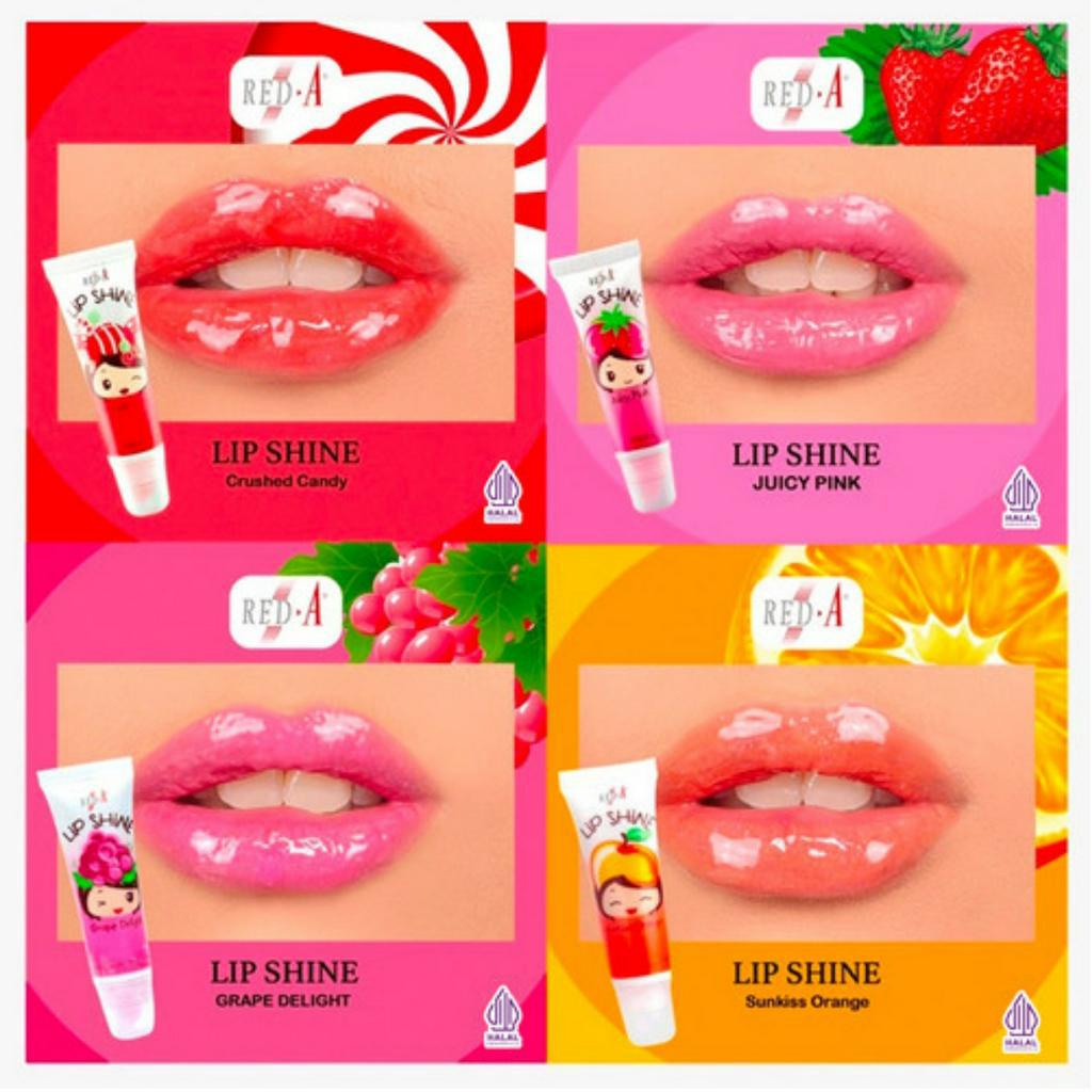 Red-A Lip Shine | 4 Varian Warna