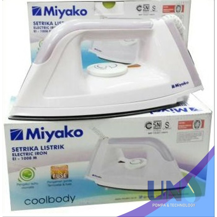 Miyako Electric Dry Iron Setrika 295W EI-1008 M  / EI 1008 M / EI1008