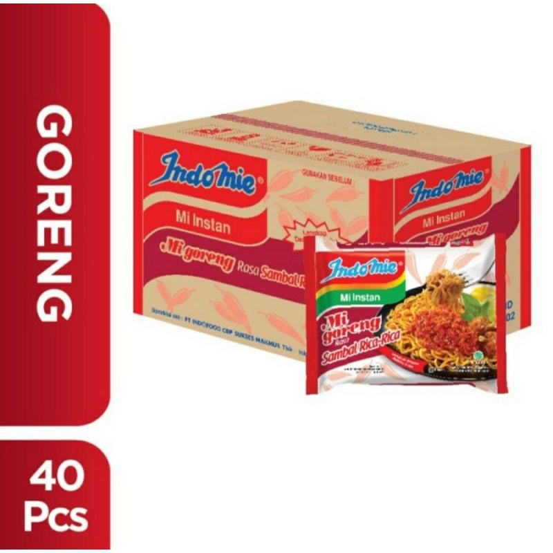 Indomie Goreng Sambal Rica Rica 1 dus isi 40