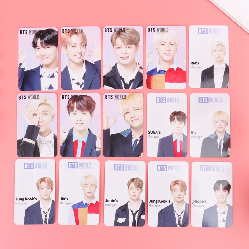 7pcs Kartu Lomo Foto Kpop BTS Bangtan Boys WORLD LIMITED Untuk Hadiah