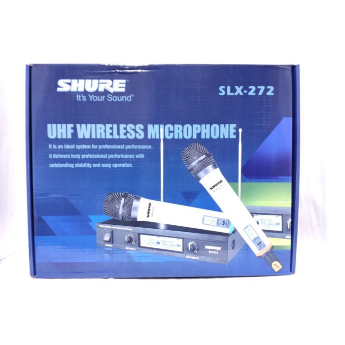 SHURE SLX 272 MIC HANDHEL WIRELESS MICROPHONE SYSTEM