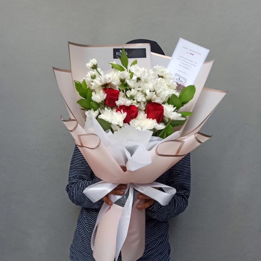 Buket bunga krisan Mawar - Bellisima Florist Bogor
