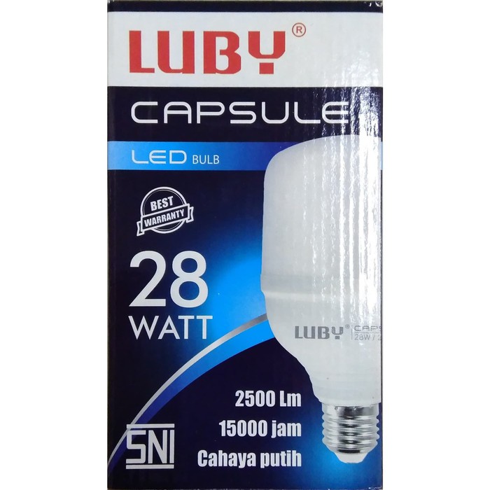 Lampu LED Luby Capsule 28 Watt 28W Cahaya Putih