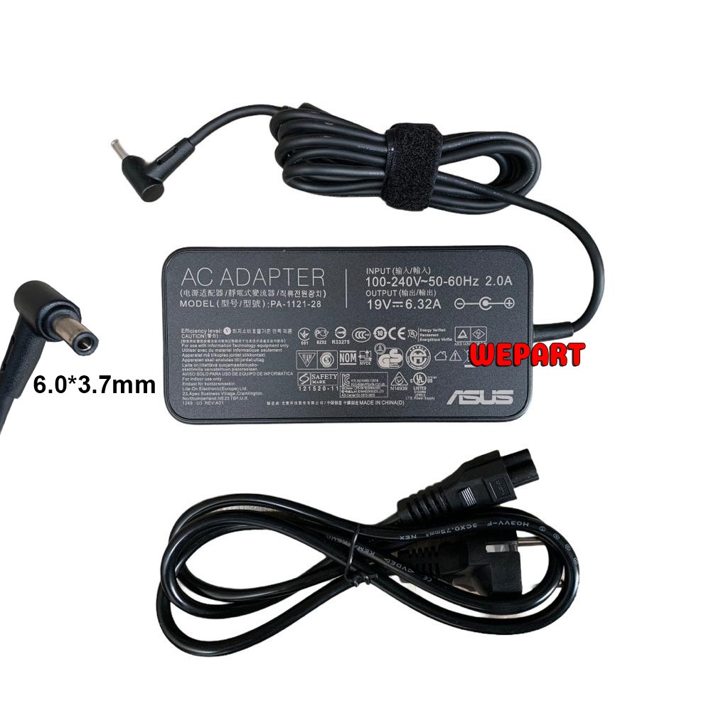 Adaptor Charger Asus ROG GX531GM GX531GX ROG Strix II GL704 GL704GV GL704GM GL504GW GL504G 19V 6.32A