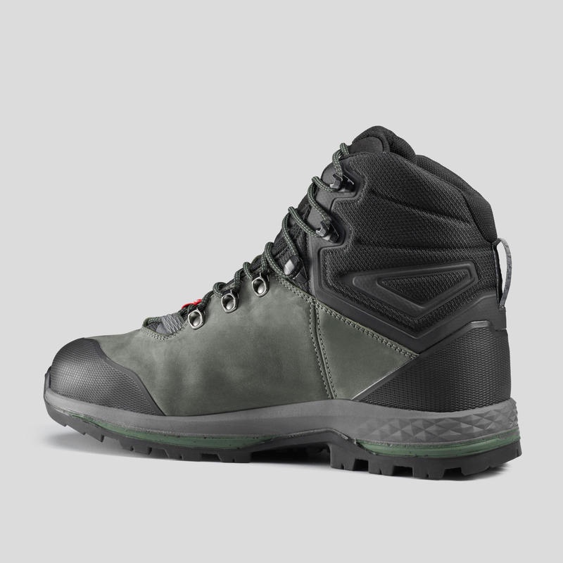 FORCLAZ TREK100 Sepatu Boot Kulit Pria Sol Fleksibel Hiking Trekking