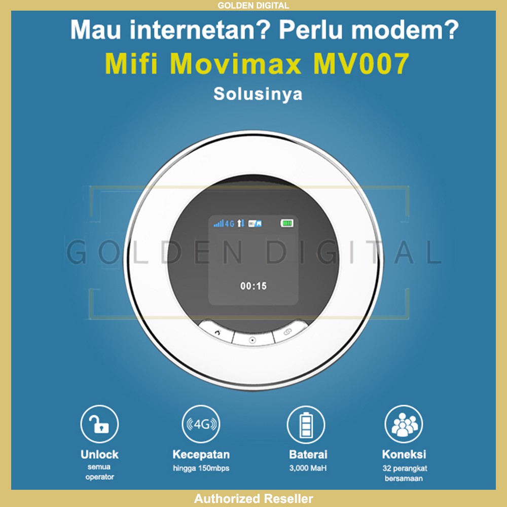Modem Wifi Movimax Mv007 Unlock 4G All Operator Resmi