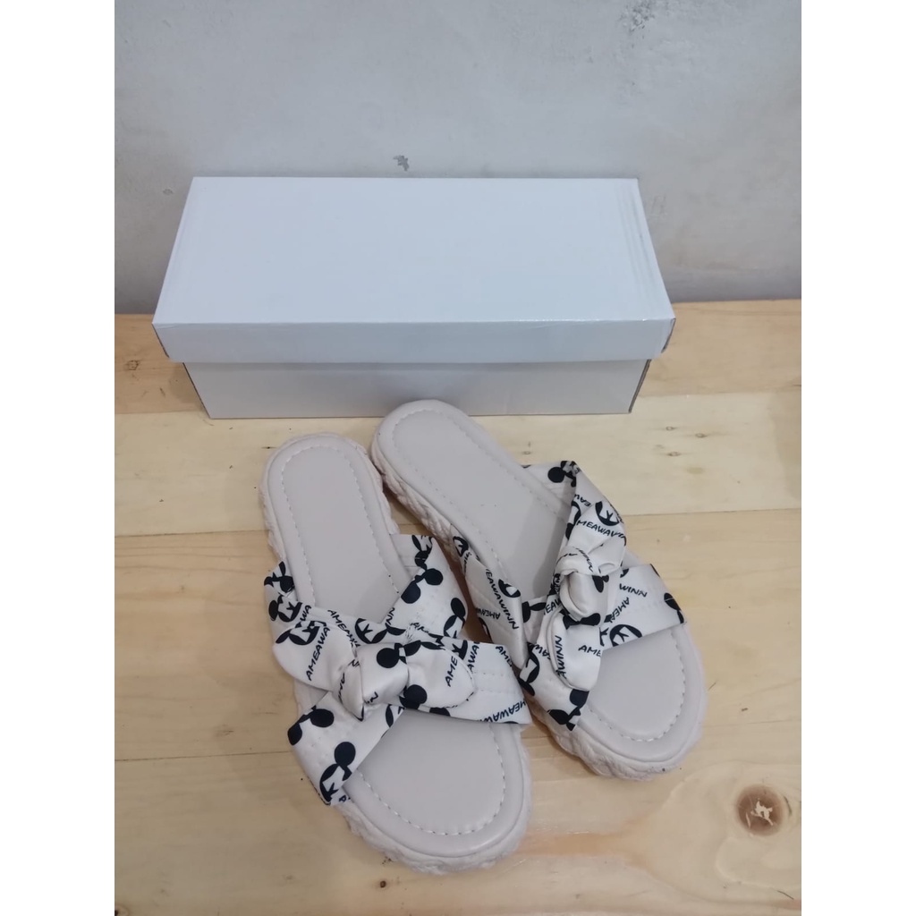 Sandal Wanita Import M Rattan Kepang 2221