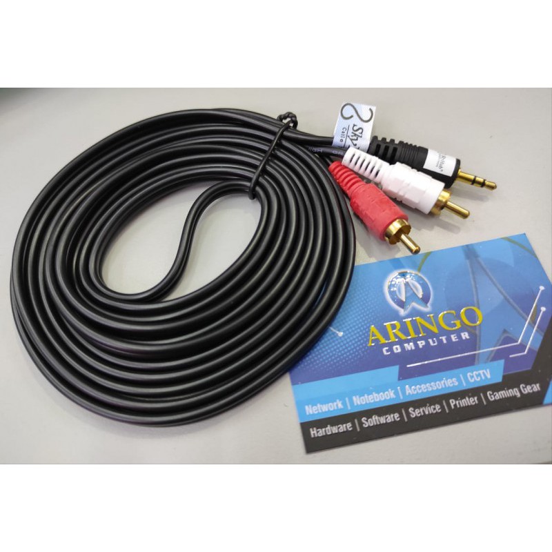 Cable General Audio 3.5mm male - 2 RCA male 3meter