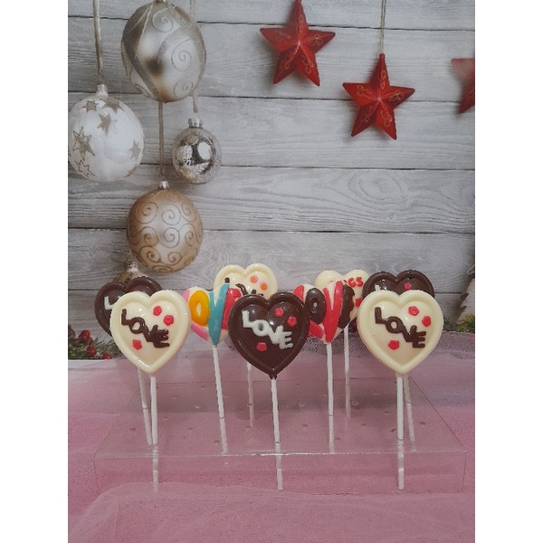 

Coklat valentine Souvenir ulang tahun/wedding coklat stik lolypop love