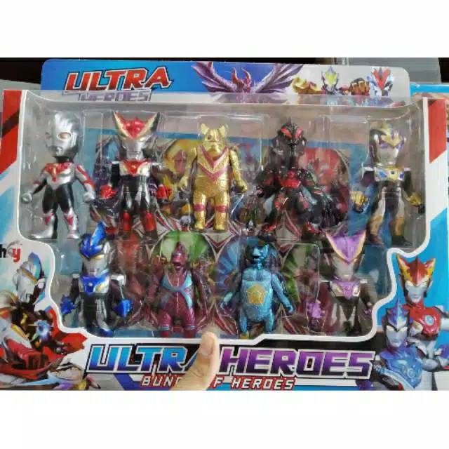MAINAN ULTRAMEN HEROIS ISI 9 ULTRAMEN SET
