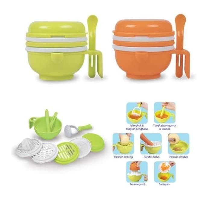 Baby safe Multifood Grinding Set Baby Food Maker Penghalus Makanan Bayi