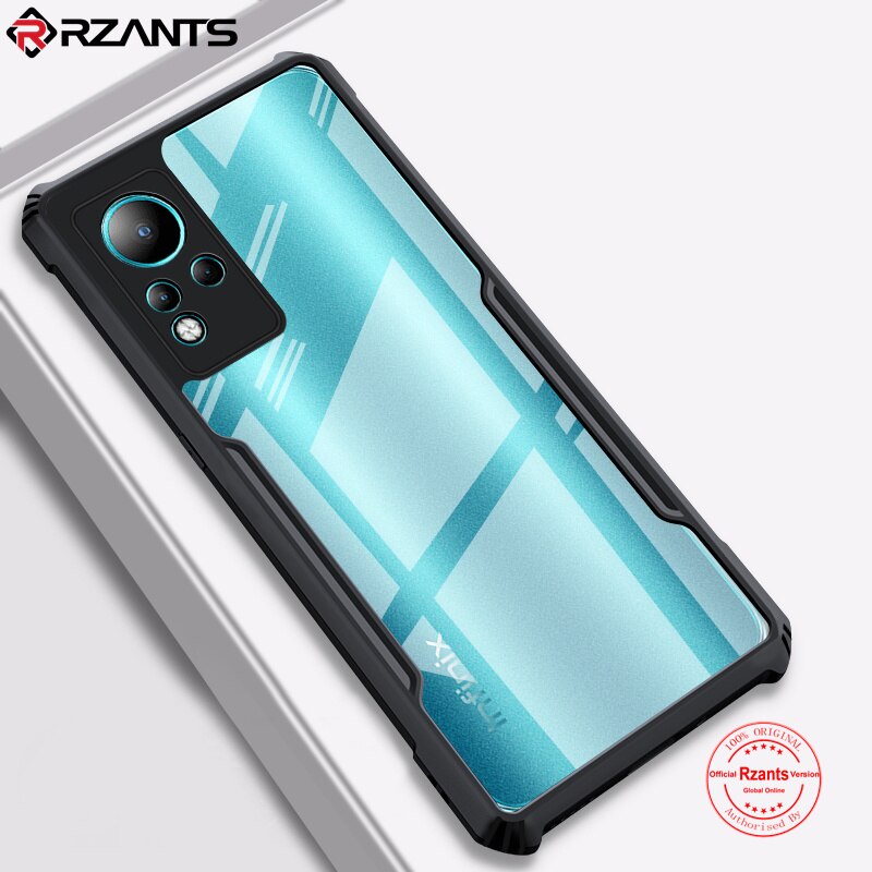 Case Infinix Note 11 Armor Fushion Transparent Casing + Tempered Glass Full Layar dan Skin Carbon