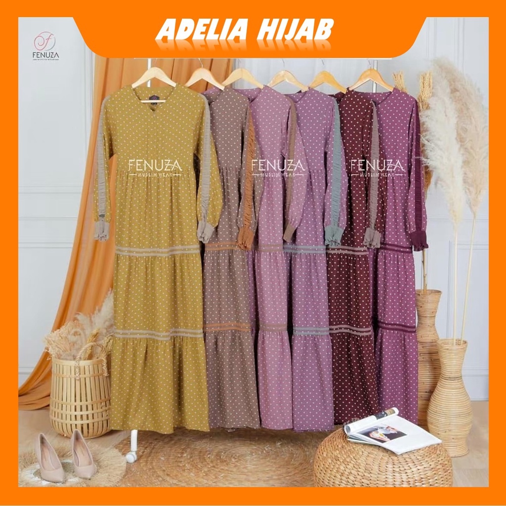 Promo dan COD Baju Gamis Wanita Remaja Terbaru 2021 Miracle Love By Fenuza Muslim Wear atau Pakaian 