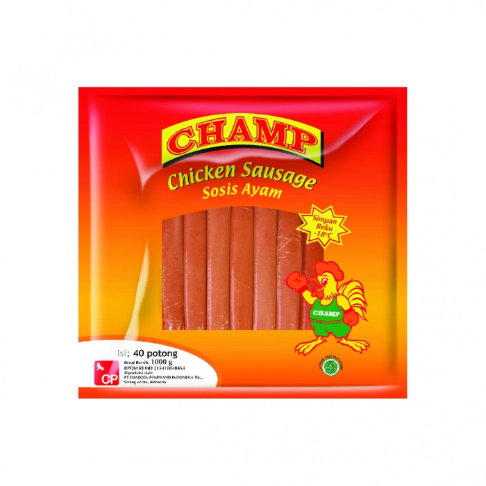 SOSIS AYAM CHAMP CHICKEN SAUSAGE 1000GR HALAL