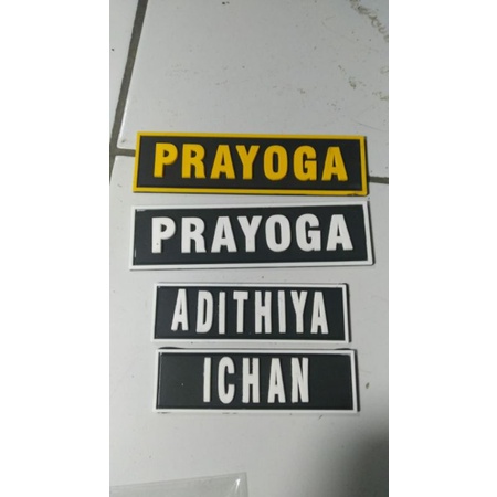 papan nama dada/name tag