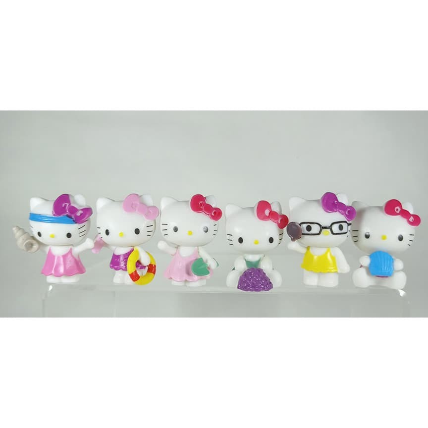 Hello Kitty 6 pcs Set Figure Pajangan Hellokitty