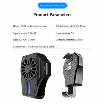 Kipas Pendingin Handphone / Smartphone Cooling Fan Kipas Pendingin Radiator Heat Sink