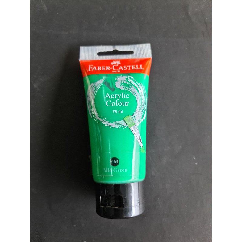 

cat acrylic faber castell colour warna mild green 75 ml