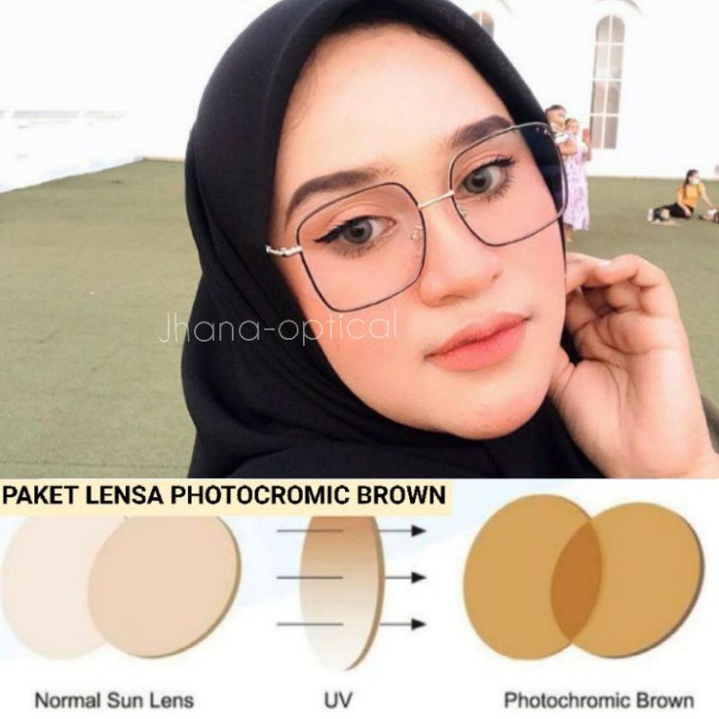 Kacamata photocromic brown anti radiasi|kacamata blue chromic anti radiasi