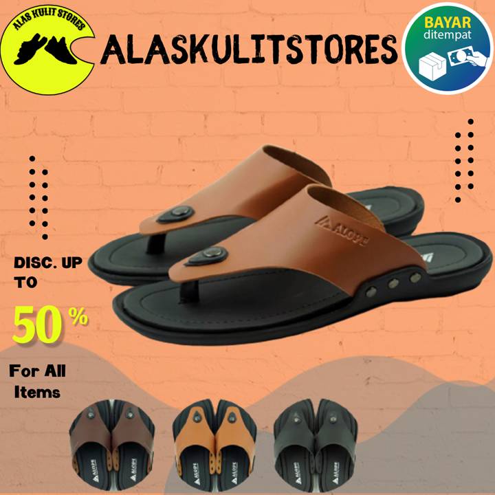 Sendal Kulit Pria Original Pakalolo Jepit Asli Ori 100% Sandal Japit Dewasa Murah Selop Terbaru
