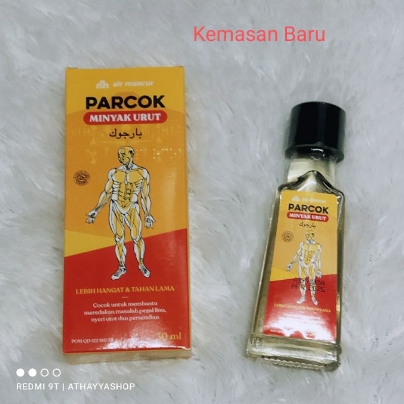 Parcok param kocok minyak urut 30 ml air mancur