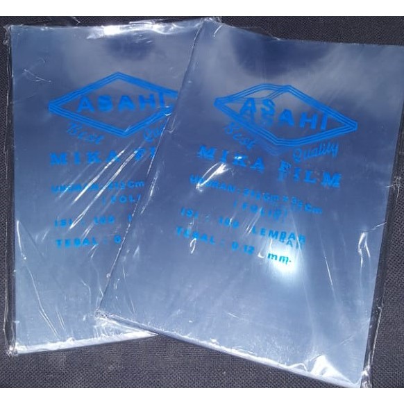 

SLM7 Cover Mika jilid bening ASAHI Tebal 0.12 F4 (1 Pak)