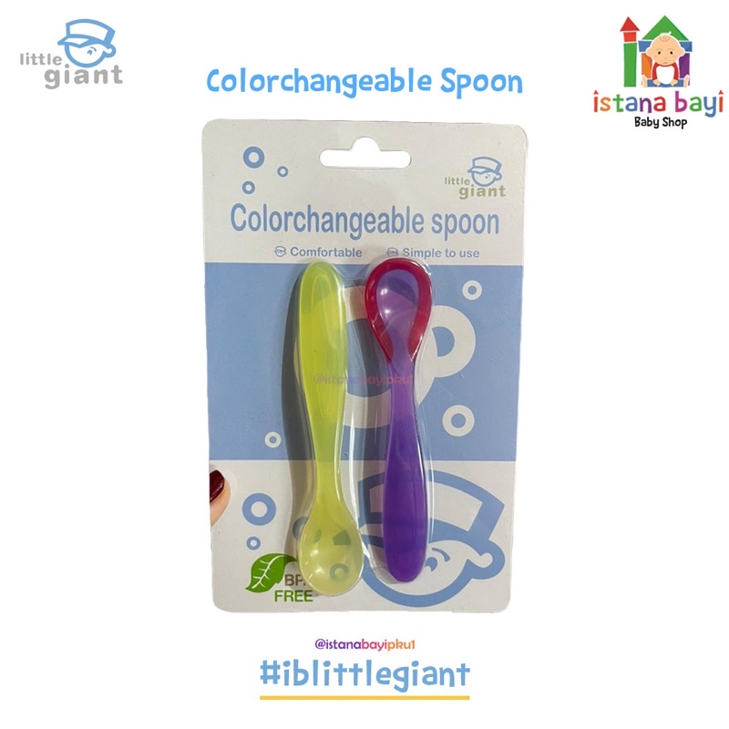 Little Giant Colorchangeable Spoon isi 2 LG1107- Sendok Makan Bayi