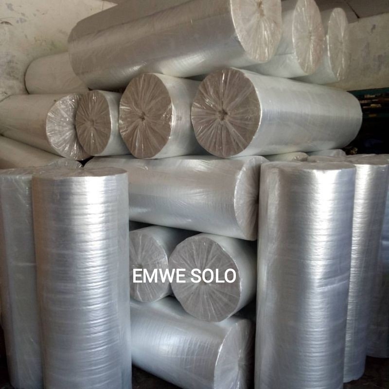[per ROLL 50 meter ] Busa Thermal 2mm PE Foam Aluminium single Foil Lebar 1,2 meter Busa Lapis Alumu