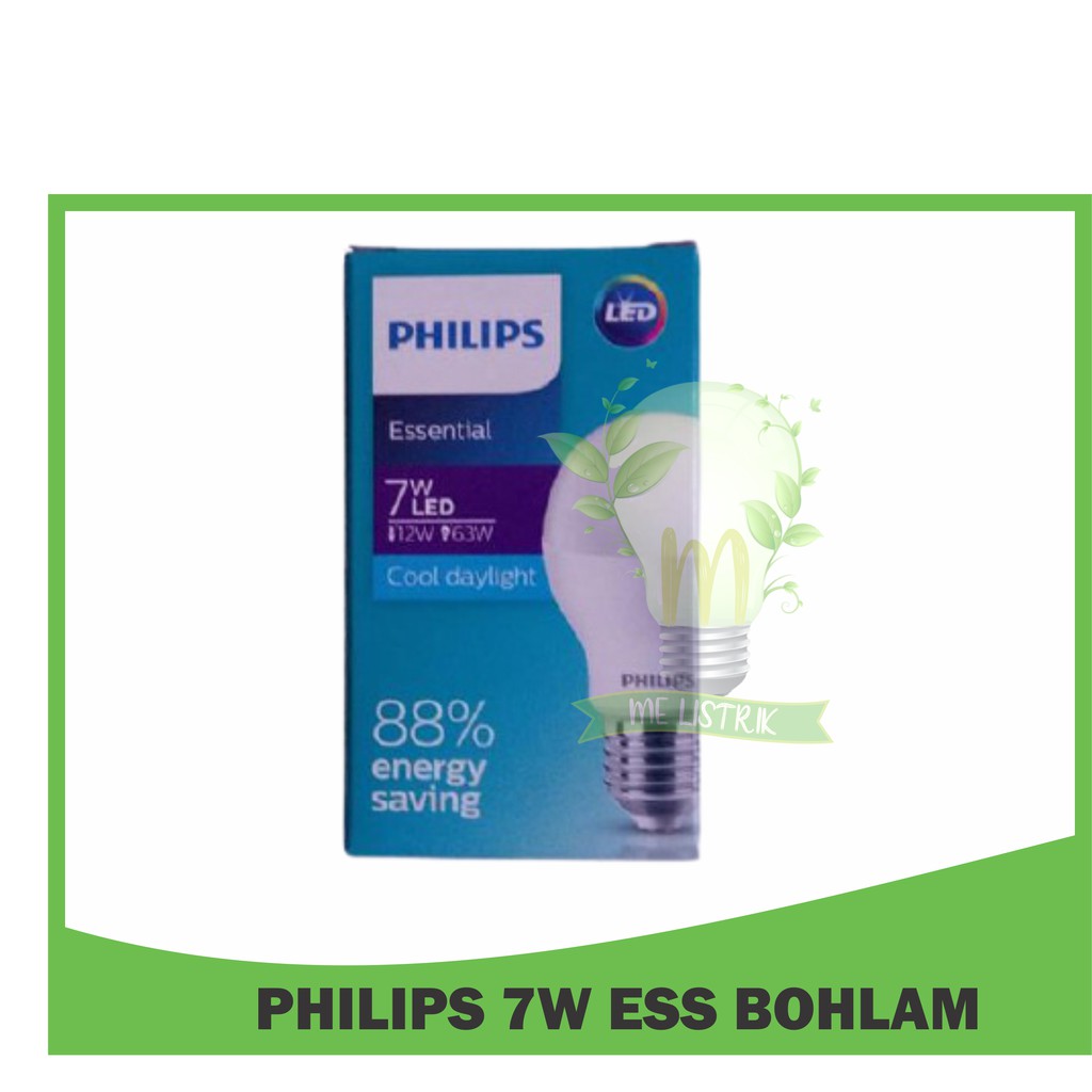 Jual Led Philips Watt Putih Esensial Lampu Philip Bulb W E Cool Murah Shopee Indonesia