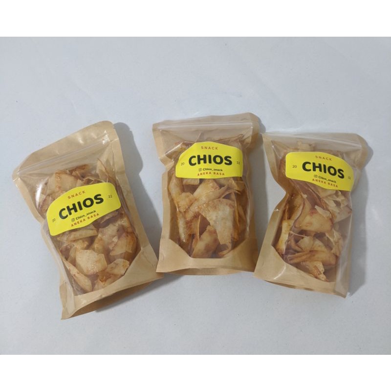 

Keripik singkong Chios 80g pedas manis
