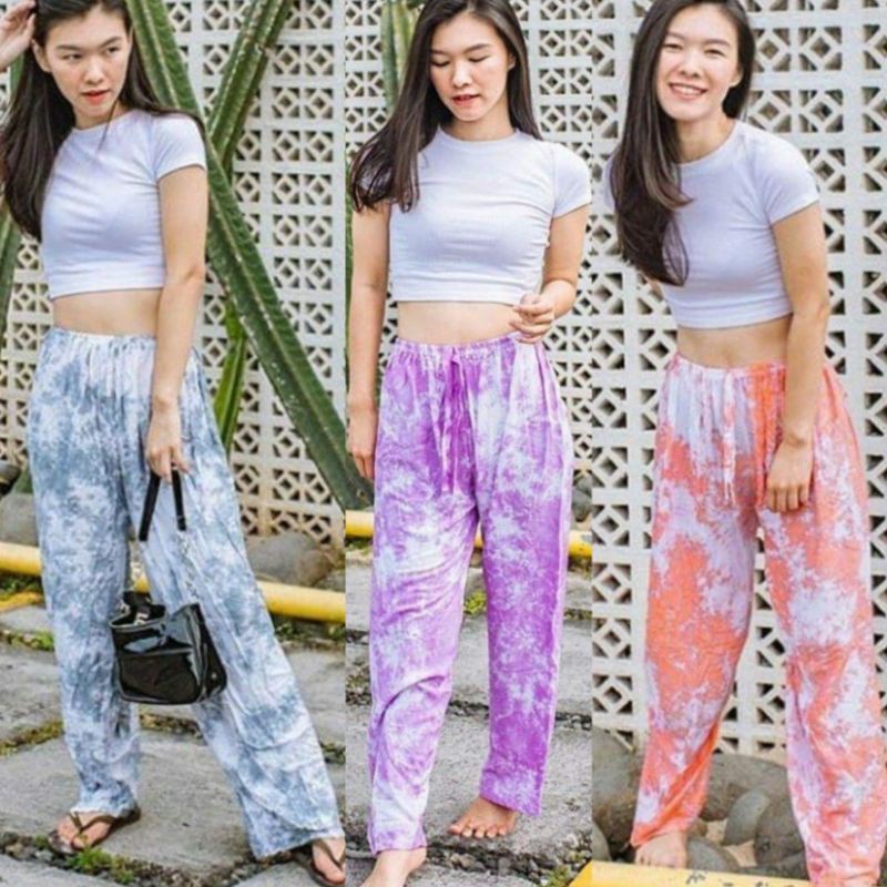 Kiandra - Celana Panjang Motif Tie Dye