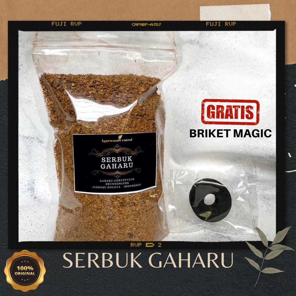 SERBUK  KAYU GAHARU KALIMANTAN NATURAL Wangi AROMATERAPI